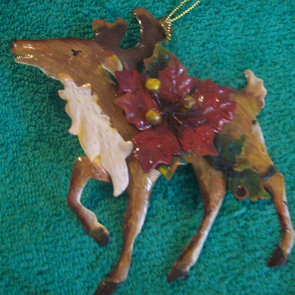 Reindeer Christmas Ornament or Accent